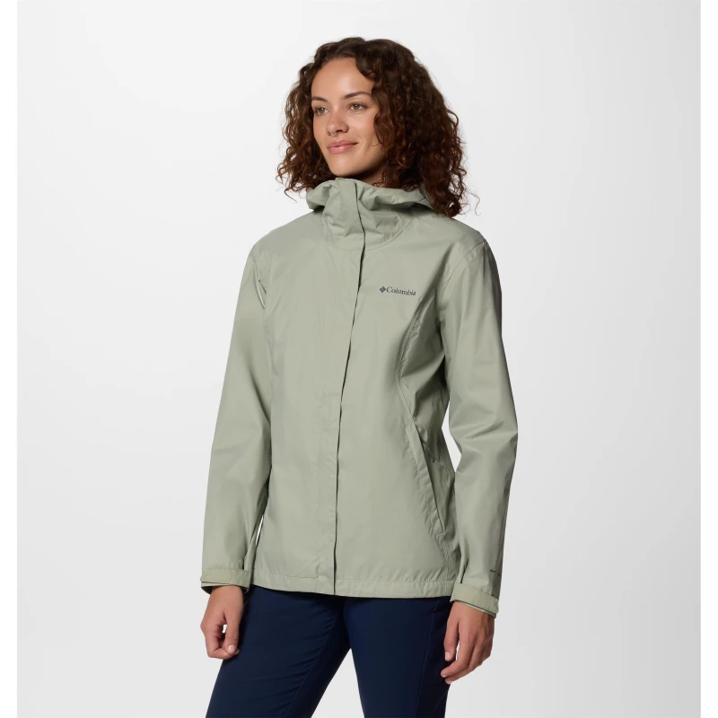 Image of Columbia Womens Arcadia Packable Waterproof Jacket Safari female 16 (XL)