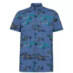 Image of ONeill Tropical Short Sleeve Shirt - Blue