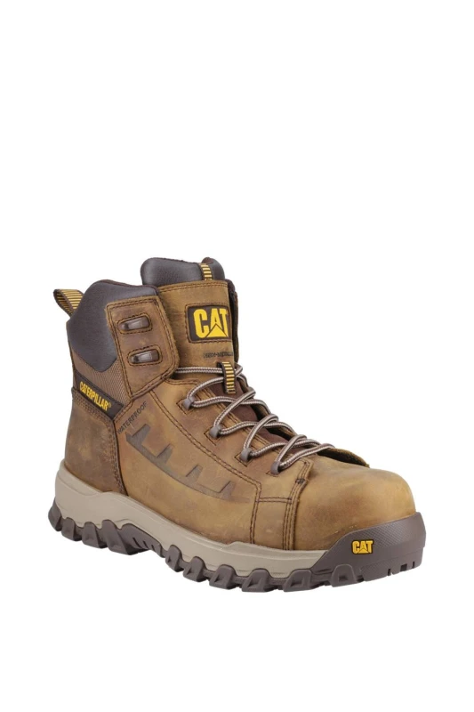 Image of Caterpillar Mens Threshold Rebound Safety Boot in Brown Size: 13 Brown Male 13