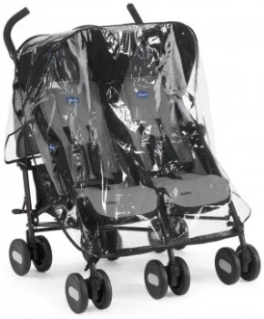 Image of Chicco Echo Double Pushchair - Black Grey