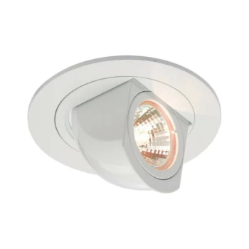 Image of White Swivel & Scoop Fitting, 12V 50W - Knightsbridge