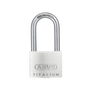 64TI/40HB40 Titalium Aluminium Alloy Long Shackle Key Padlock - 40MM