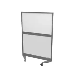 Image of Mobile Type 4 Fully Glazed Screen Silver Frame - 800W X 1800H Band 1