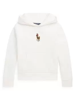 Image of Ralph Lauren Girls Hoodie - White, Size Age: 8-10 Years=M, Women