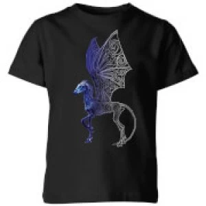 Image of Fantastic Beasts Tribal Thestral Kids T-Shirt - Black - 11-12 Years
