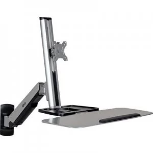 image of Tripp Lite 1x Monitor wall mount 33,0cm (13) - 81,3cm (32) Rotatable, Keyboard tray, Swivelling/tiltable, Swivelling, Retractable