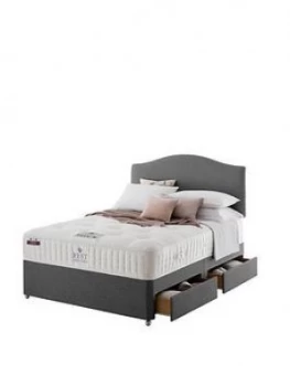 Image of Rest Assured Tilbury Wool Tufted Divan Bed With Storage Options - Medium
