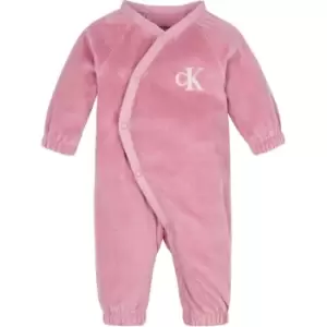Image of Calvin Klein Jeans Soft Velvet Bodysuit - Pink