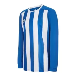 image of Umbro Long Sleeve Stripe Jersey Mens - Blue