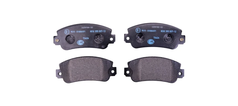 Image of HELLA Brake pad set HELLA 8DB 355 007-121