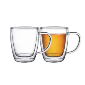 image of Tramontina 2 Pcs. Double Walled Coffee and Tea Glasses