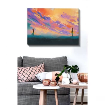 Image of Kanvas Tablo (70 x 100) - 157 Multicolor Decorative Canvas Painting