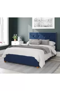Image of Presley Upholstered Ottoman Storage Bed, Plush Velvet Fabric