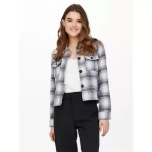 Image of ONLY Checked Jacket Women Beige
