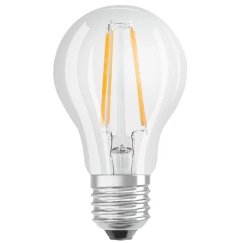 Image of Osram LV330214 LED 40W E27 Filament Clear Glass GLS ES Bulb - Twin Pack