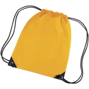 image of Premium Gymsac Water Resistant Bag (11 Litres) (One Size) (Gold) - Bagbase