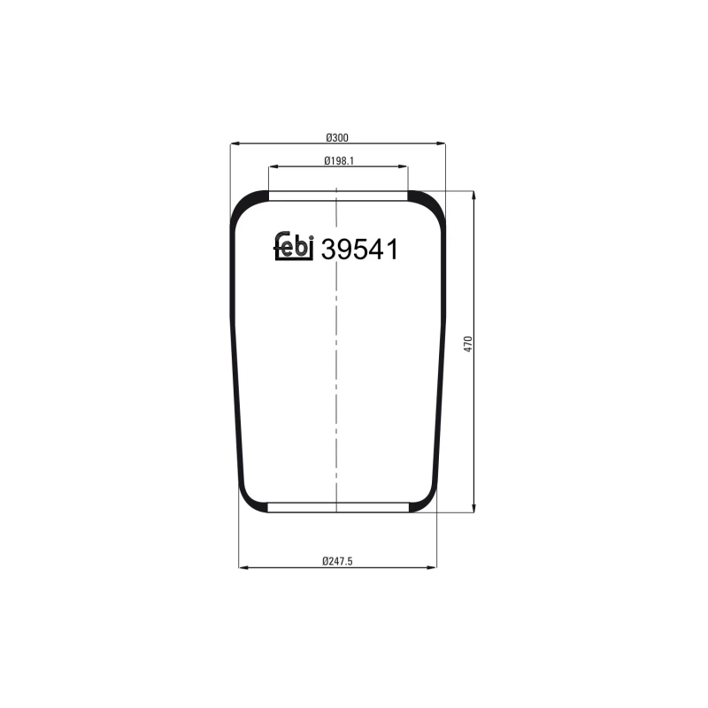 Image of FEBI BILSTEIN 39541 Boot, air suspension Boot,air suspension (324)