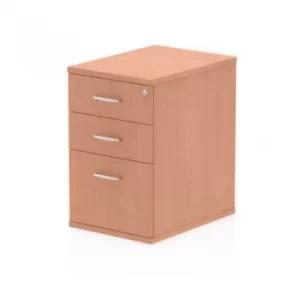 Image of Trexus Desk High 3 Drawer 600D Pedestal 425x600x730mm Beech Ref