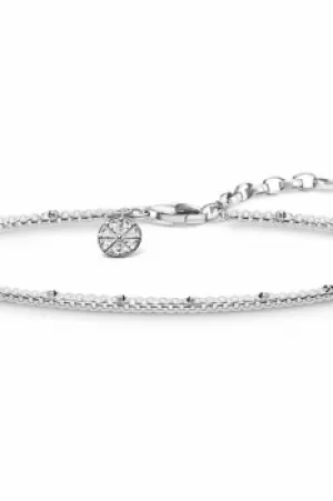 image of Thomas Sabo Jewellery Silver Kharma Wheel Bracelet KA0007-001-21-L19V