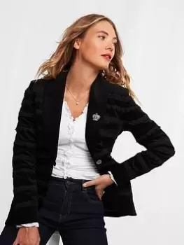 image of Joe Browns Detailed Blazer -black, Black, Size 12, Women