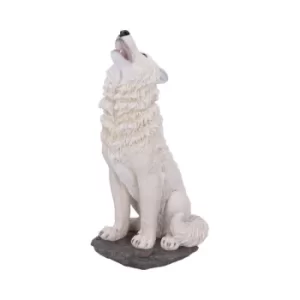 Image of Storms Cry Howling White Wolf Figure