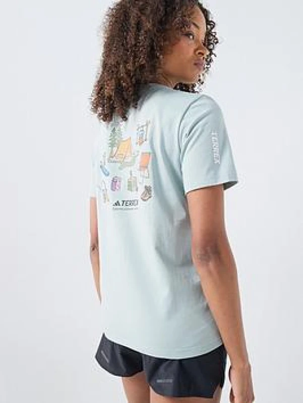 Image of Womens T-Shirt adidas Xploric Polygiene Graphic Vert Female XS