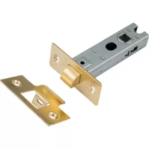 Image of Eclipse Premium Sprung Bolt Thru Tubular Mortice Latch 76mm Electro in Brass