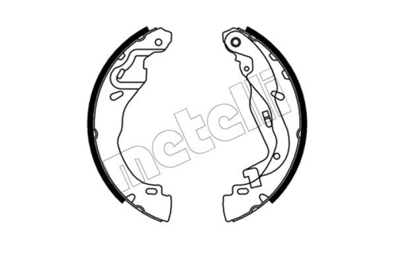 Image of METELLI Brake Shoe Set METELLI 53-0749