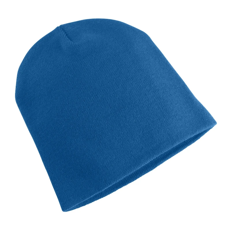 Image of Yupoong Mens Flexfit Heavyweight Standard Beanie Winter Hat in Blue Blue Male One Size