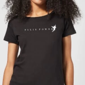 Image of Disney Peter Pan Tinkerbell Pixie Power Womens T-Shirt - Black