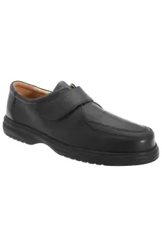 image of Superlite Wide Fit Touch Fastening Leather Shoes