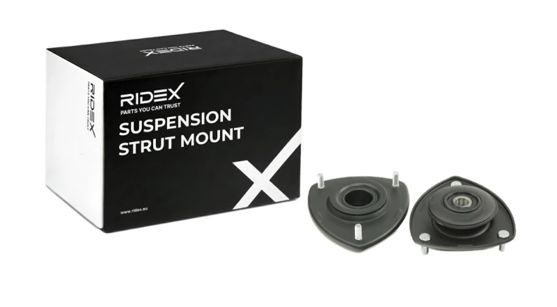Image of RIDEX 1180S0836 Top strut mount Front Axle, without nut Suspension Strut Support Bearing (1180)