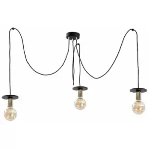 Keter Saturn Cluster Pendant Ceiling Light Black, 3x E27