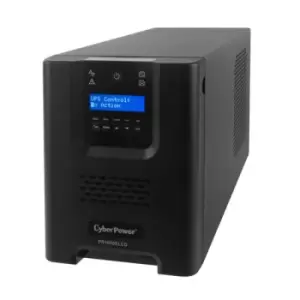 image of CyberPower PR1000ELCD - 1 kVA - 900 W - 47/63 Hz - 230 V - C14 coupler - 8 AC outlet(s)