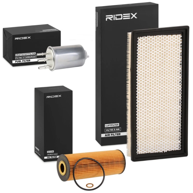 Image of RIDEX 4055F23035 Filter Set with gaskets/seals Filter Set (4055)