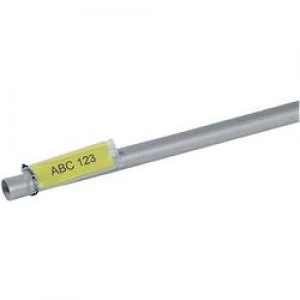 Image of Cable identifier Helafix 35 x 12mm Label colour Yellow HellermannTyton 526 01714 HFX12 35P SP YEWH No. of labels 110