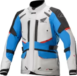 Alpinestars Honda Andes v3 Drystar Motorcycle Textile Jacket, grey-blue, Size S, grey-blue, Size S