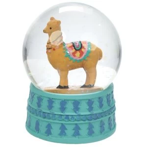 image of Alpaca Tan Waterball Snow Globe