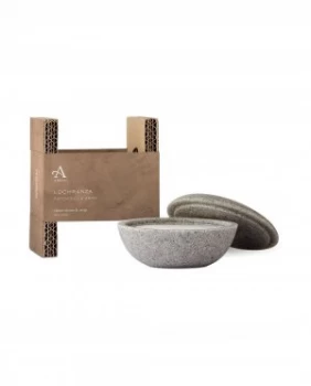 Image of Arran Aromatics Lochranza Shave Stone including soap