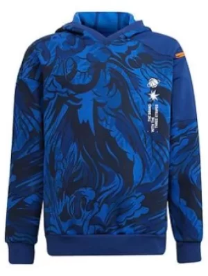 Image of adidas Junior Boys Arkd3 Wr Hood, Blue/White, Size 13-14 Years