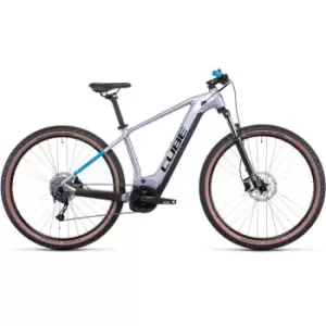 Image of Cube Reaction Hybrid Performance 500 2023 Electric Mountain Bike - Silver