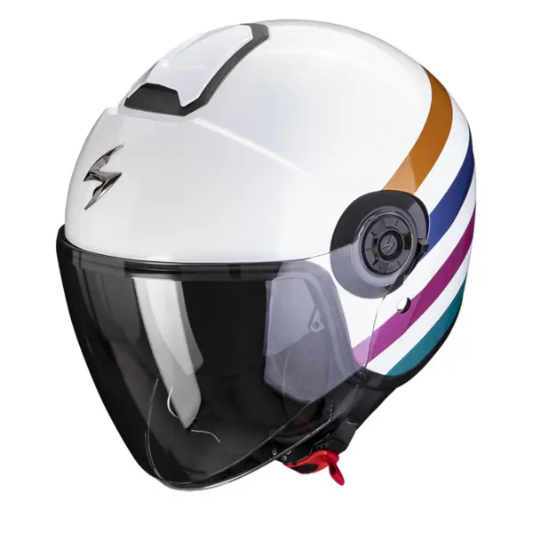 Image of Scorpion Exo-City II Bee White-Green-Gold Jet Helmet XL