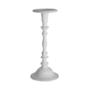 Image of Premier Housewares Complements Holder Small Candle Holder - White Wash