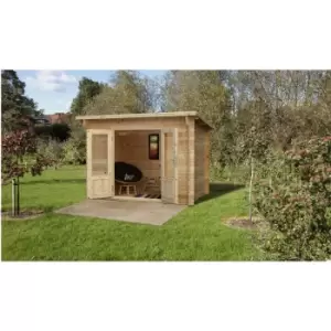Image of Harwood 3.0m x 2.0m Log Cabin 24kg Felt Plus Underlay