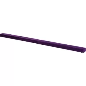 Image of Homcom - Balance Beam Trainer Fold Performance Gymnastics Suede Purple 2.4M Home