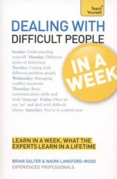 Image of Dealing with Difficult People in a Week by Naomi Langford-Wood Paperback