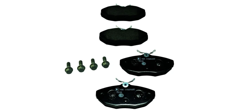 Image of HELLA Brake pad set HELLA 8DB 355 018-561