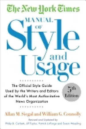 Image of new york times manual of style and usage the official style guide used by t