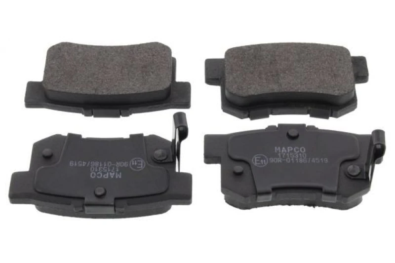 Image of MAPCO 6529 Brake pad set Rear Axle, incl. wear warning contact, with anti-squeak plate Brake Pad Set,disc brake (402)
