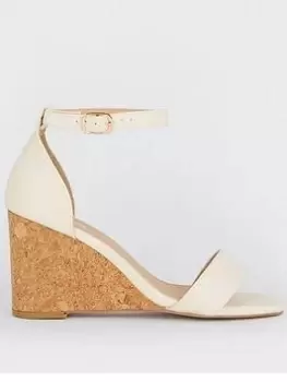 image of Dorothy Perkins Barley There Wedges - Cream, Size 7, Women